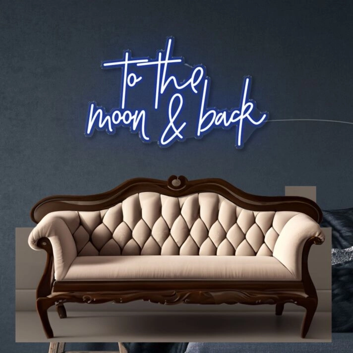 To the moon and back Neon Signs