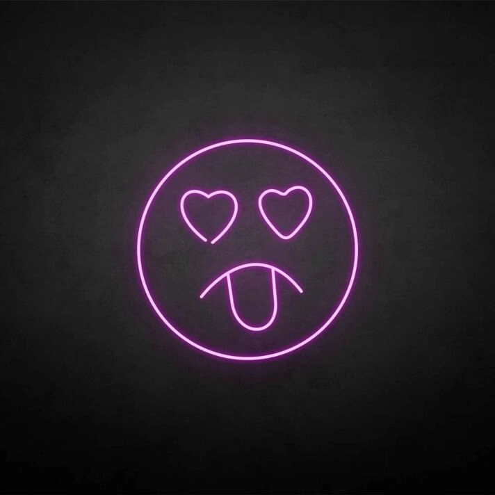 'Stick your tongue out' neon sign