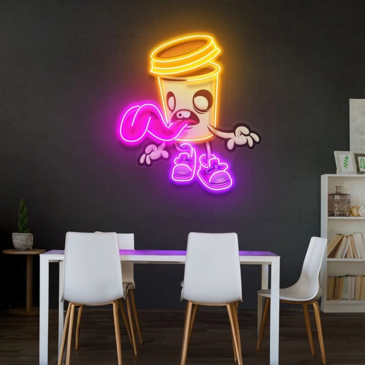 Zombie Cup Led Neon Acrylic Artwork