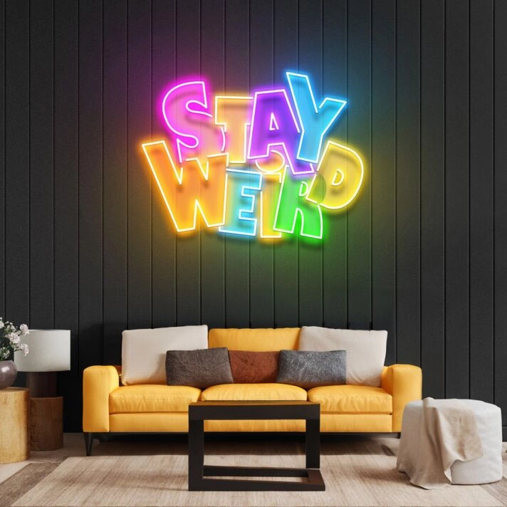 Stay Weird Led Neon Acrylic Artwork