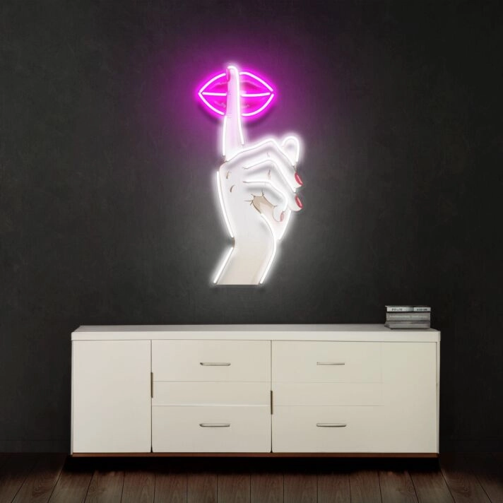 Shut Up Led Neon Acrylic Artwork