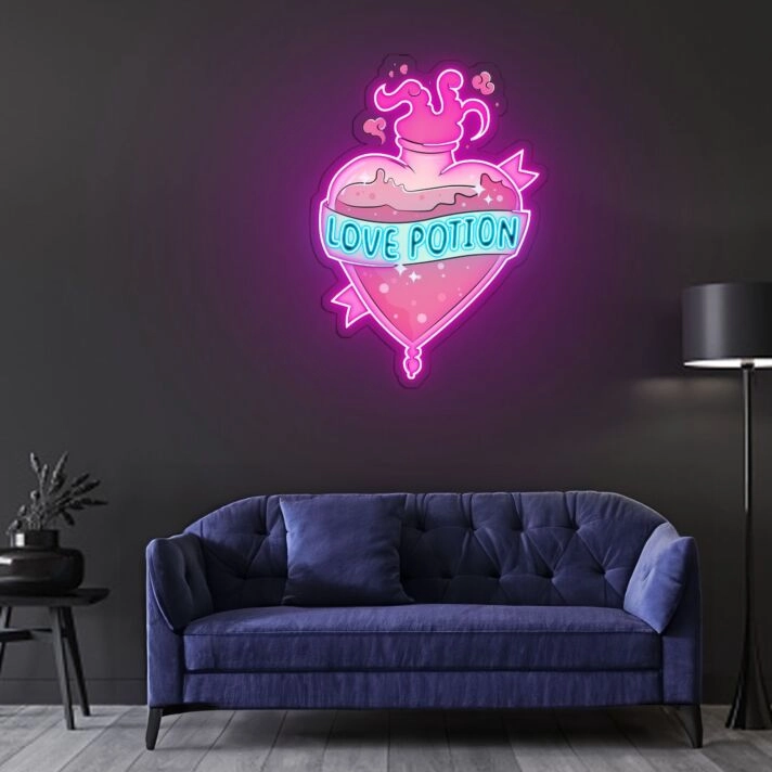 Love Potion Neon Sign X Acrylic Artwork
