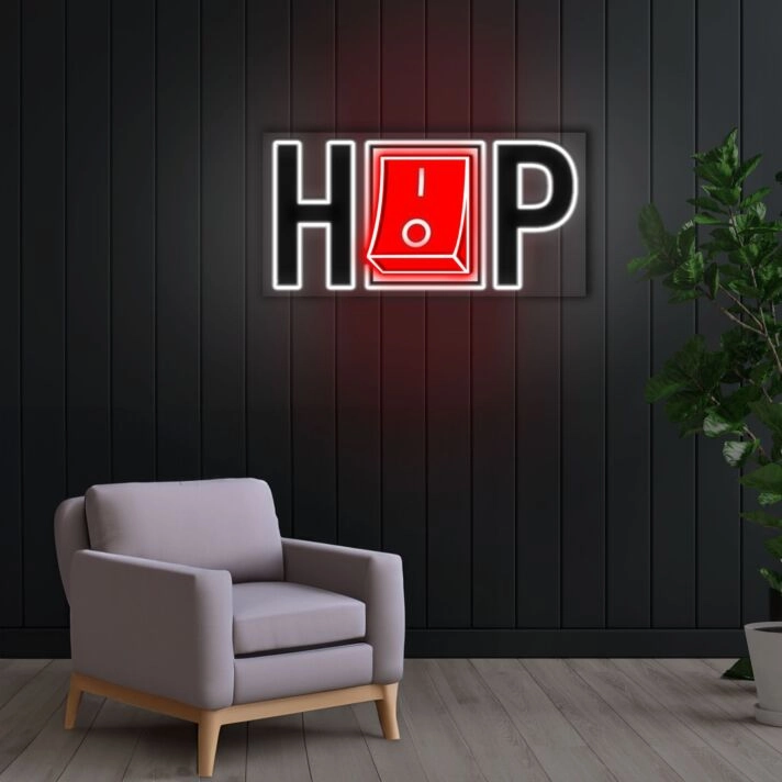 Hiphop Neon Sign X Acrylic Artwork