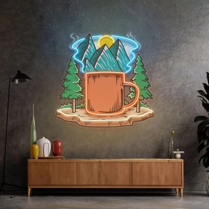 Cup Of Nature Led Neon Sign Light Pop Art