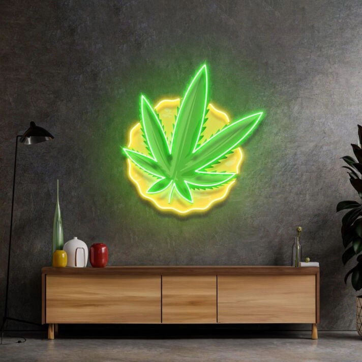 Cool Pothead Led Neon Acrylic Artwork