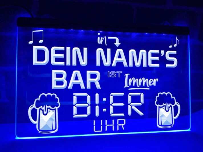 Es ist immer Bier Uhr Leuchtreklame Hanging Neon Sign