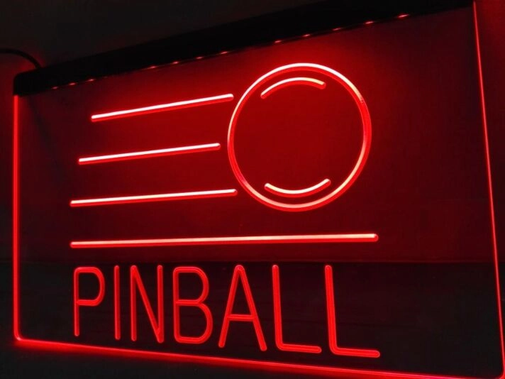 Pinball Hanging Neon Sign
