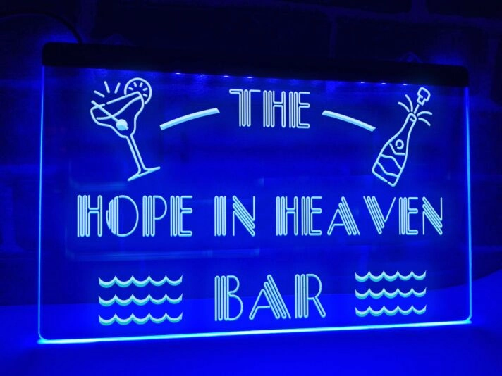 The Hope in Heaven Bar Hanging Neon Sign
