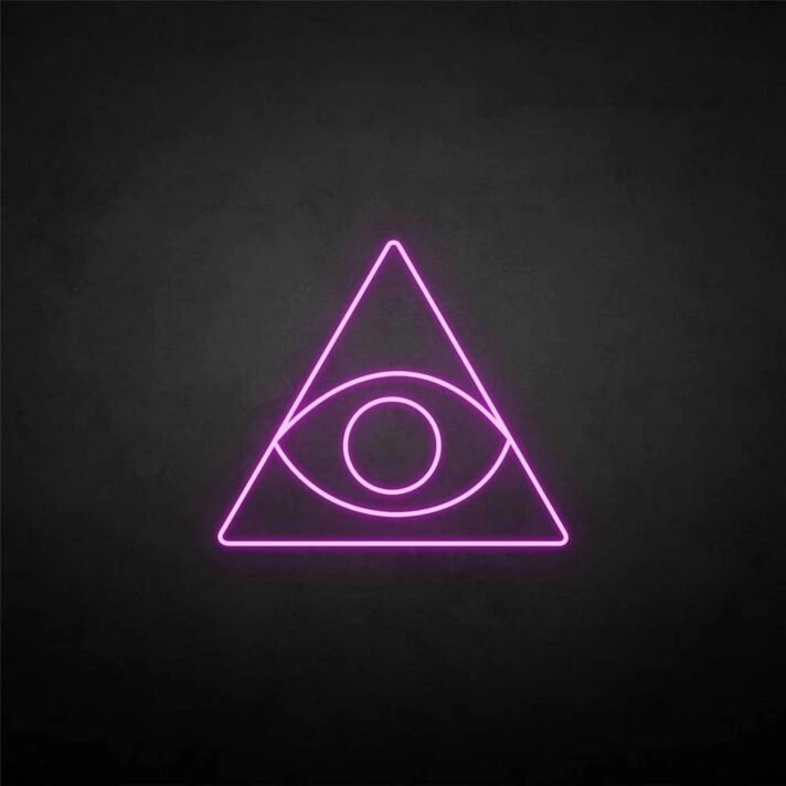 Triangle&Eye' neon sign
