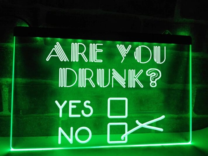 Are You Drunk Bar Hanging Neon Sign