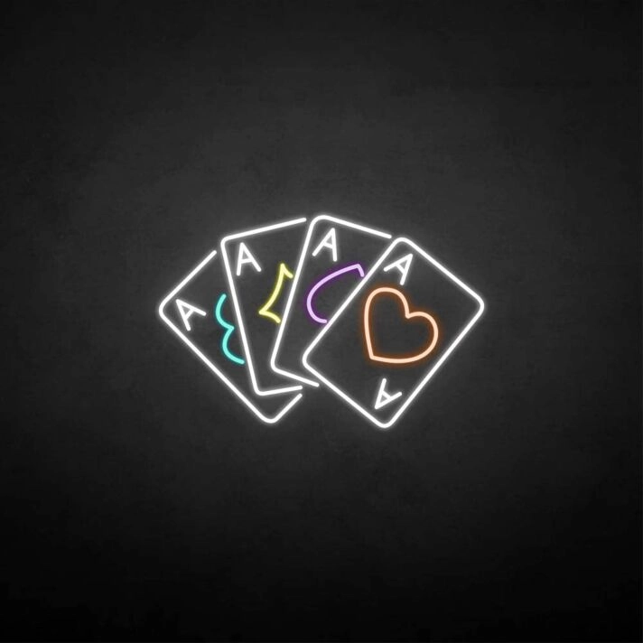 'Playing cards3' neon sign