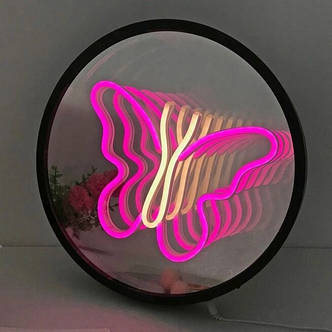 Elegant Butterfly 3D Mirror Effect