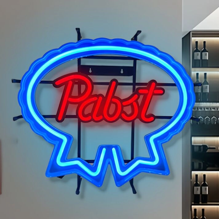 "Pabjt" Bar Iron Frame Neon Sign