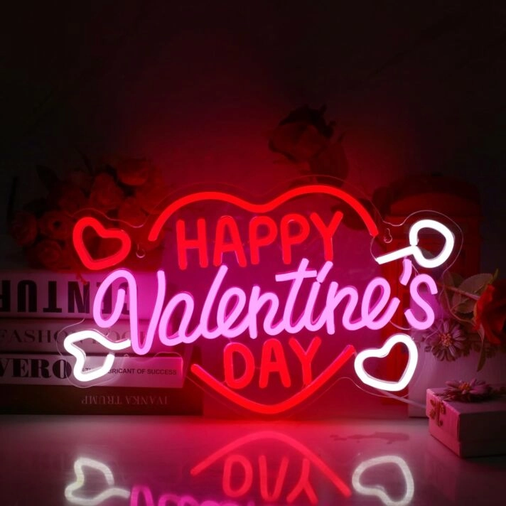 Happy Valentine's Day Heart Neon Light