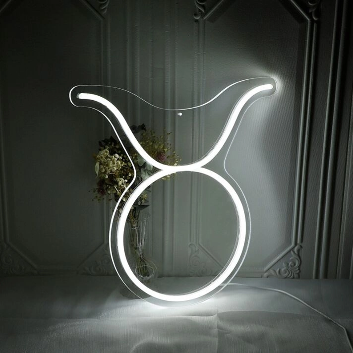 Taurus Zodiac Sign Neon