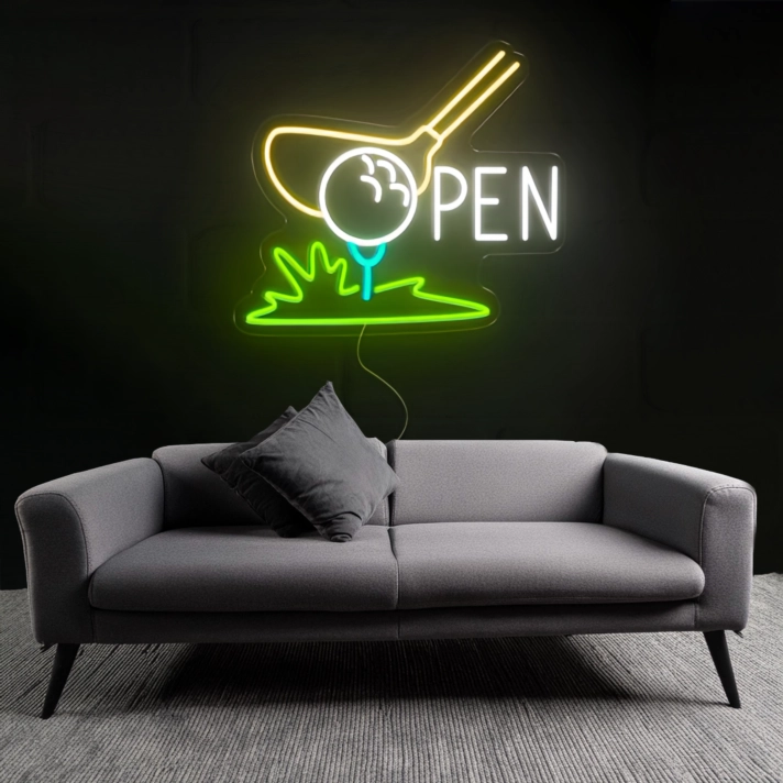 Golf Club Open Neon Sign