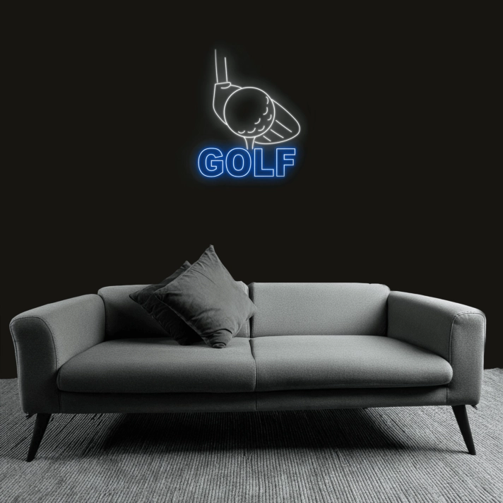 Customize Golf Swing Icon Neon Sign