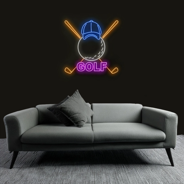 Customize Golf Gear Set Neon Sign