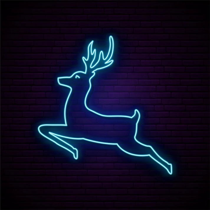 Christmas Reindeer Neon Sign