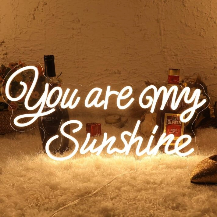 You Are My Sunshine Wedding Neon Sign