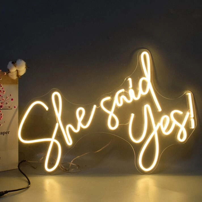 She Said Yes Proposal Neon Sign