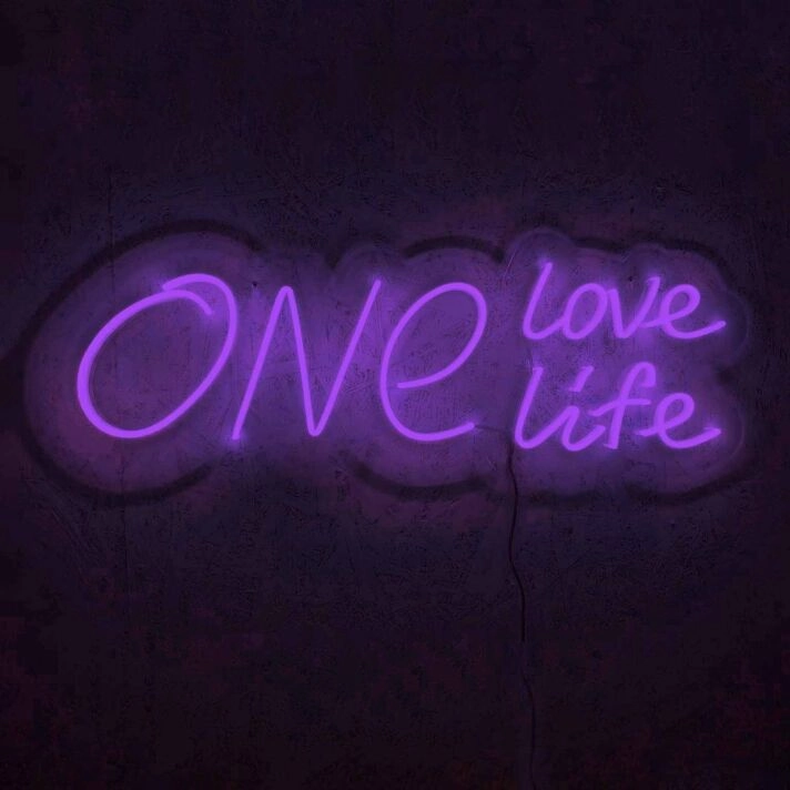 One Love One Life Wedding Neon Sign