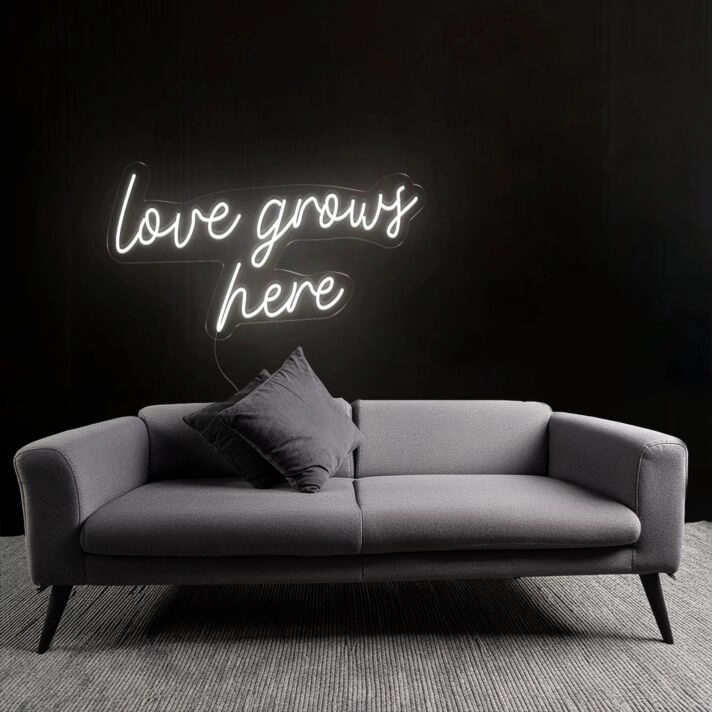 Nurturing Love Grows Here Neon Sign