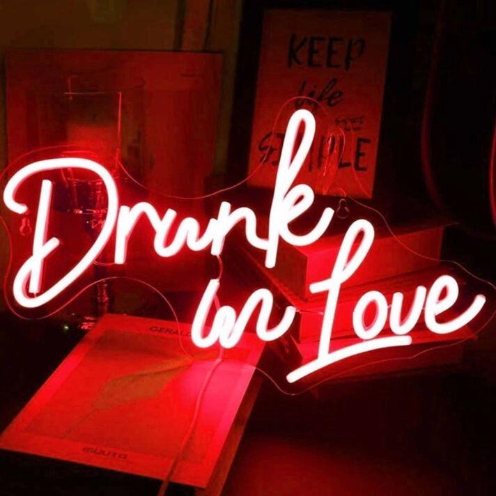 Drunk in Love Wedding Neon Sign