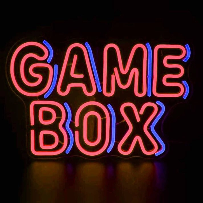 Vivid Game Box Game Room Game Neon Sign