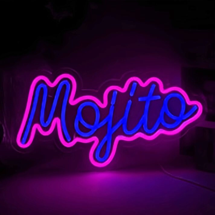 Mojito Bar Drink Neon Sign