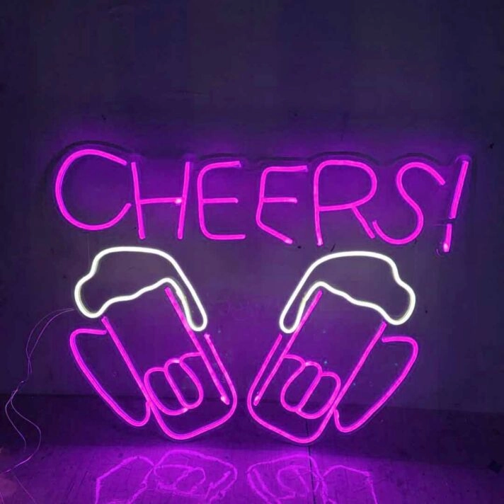 Customize Cheers Toasting style2 Neon Sign