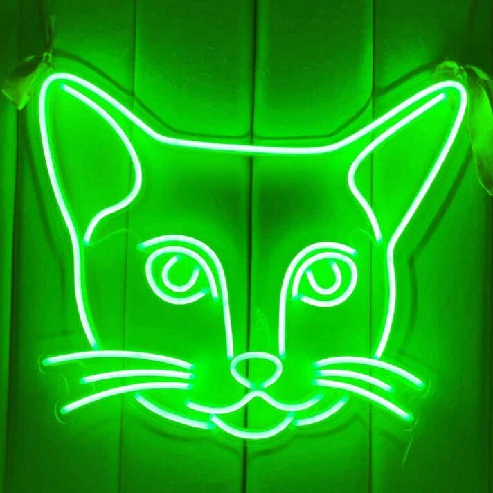Dazed Cat Neon Sign