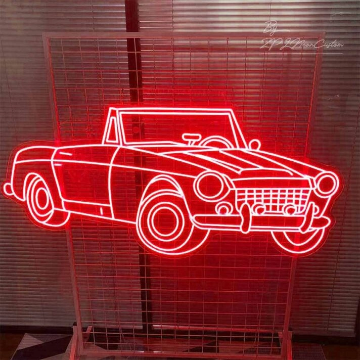 Cool Convertible Car Neon Sign