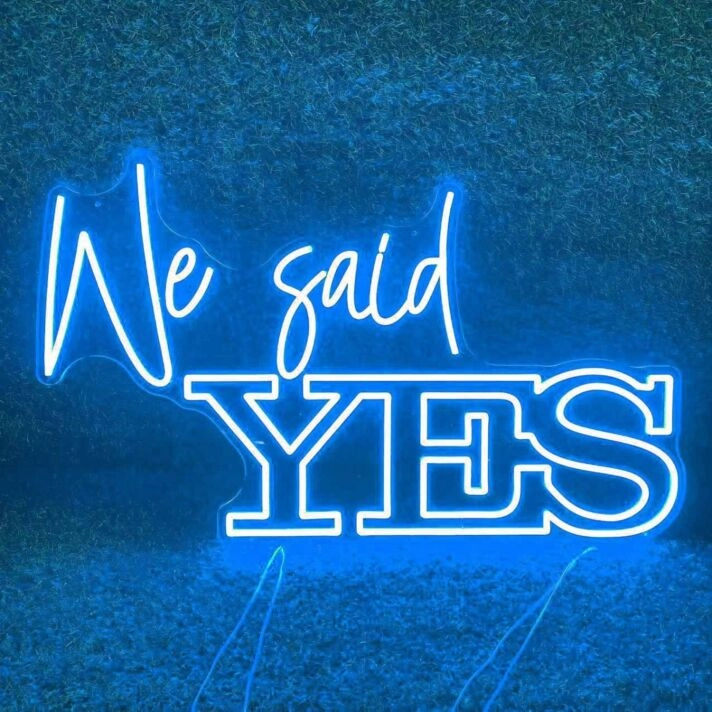 We Said YES Wedding Neon Sign