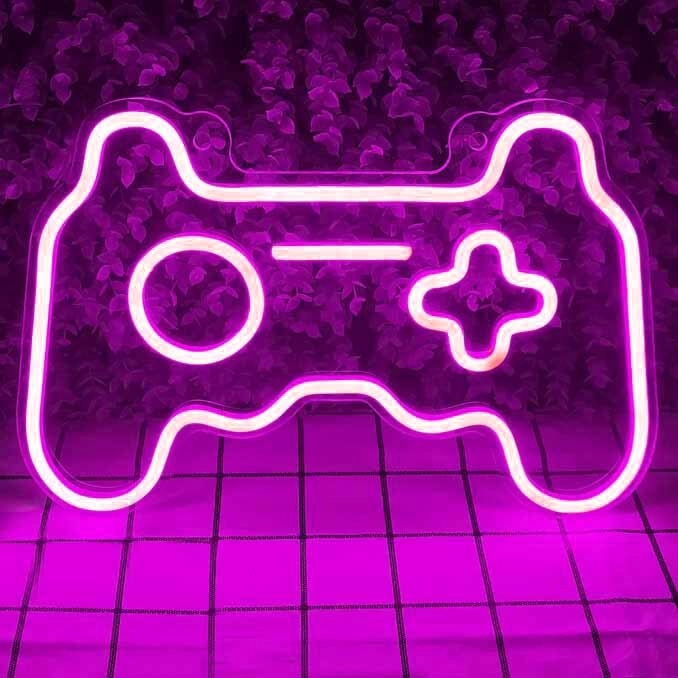 Cool Gaming Keyboard Neon Sign