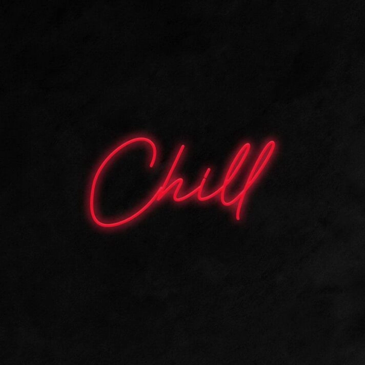Chill Neon Sign for Relaxing and Cozy Spaces