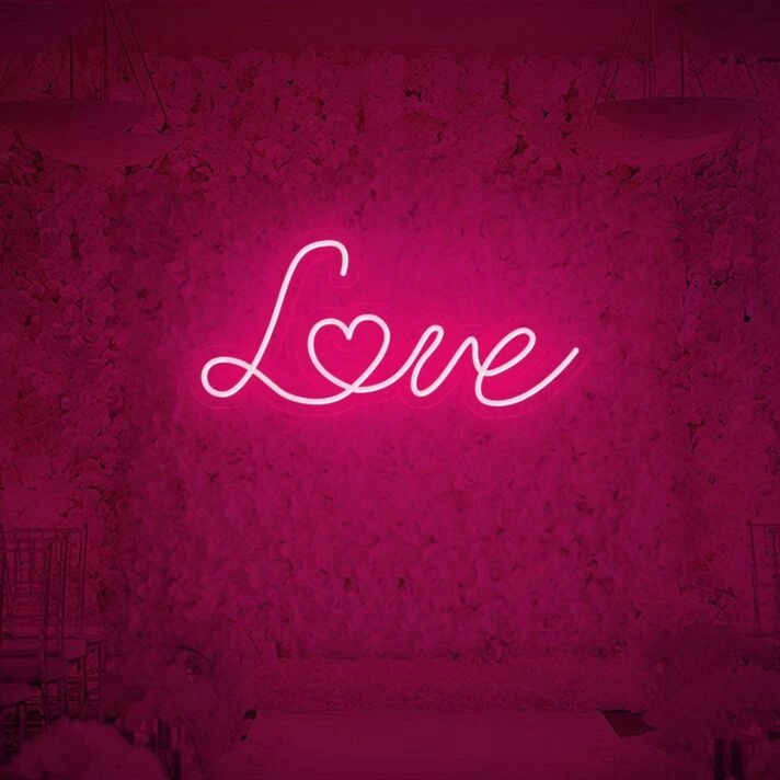 Love Neon Sign for Romantic and Loving Spaces