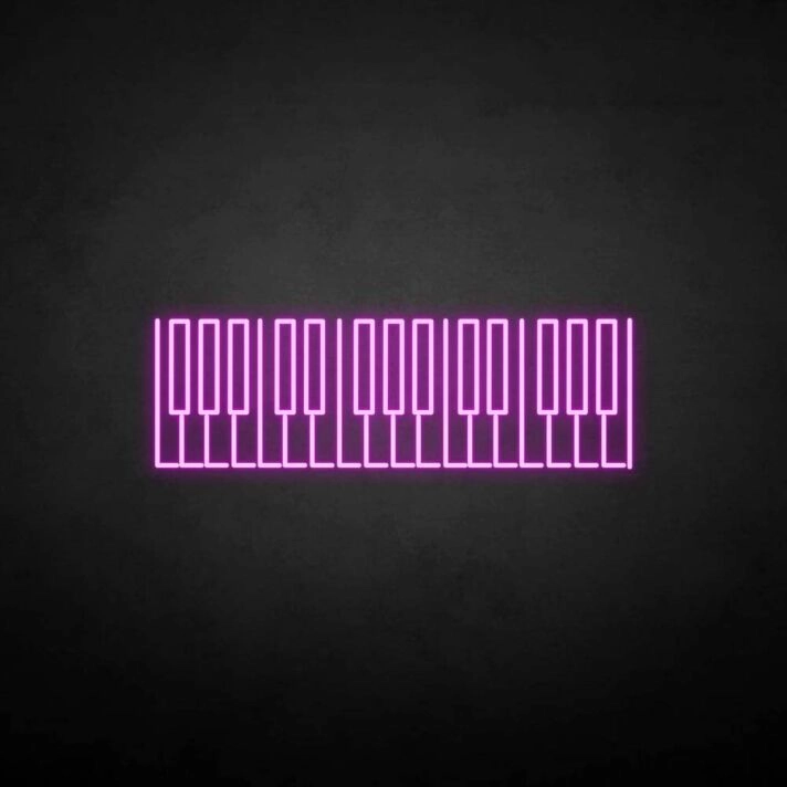 'Piano Key' neon sign