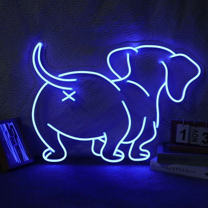 Dachshund Butt Neon Sign for Dog Lovers and Pet Spaces