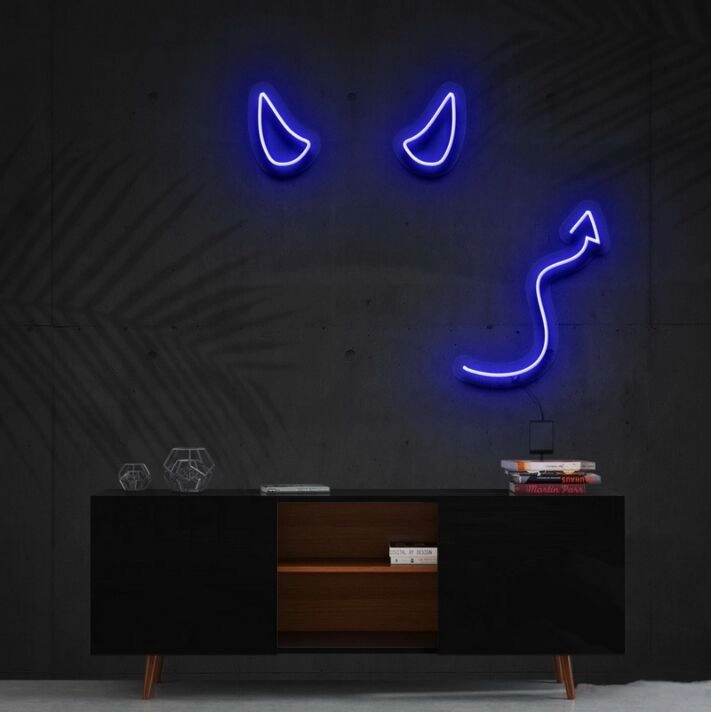 Devil Horns Neon Sign for Edgy and Unique Decor