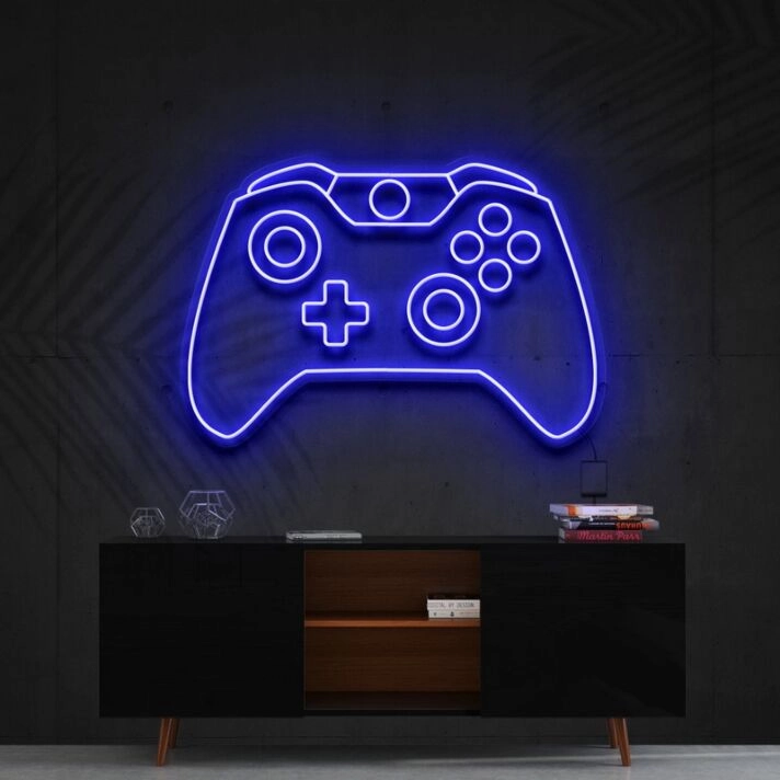Xbox Controller Neon Sign for Gamers and Entertainment Spaces
