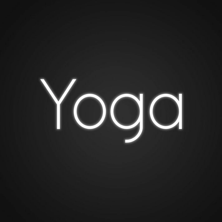 Cute Yoga Customs Neon Sign for Yoga Studios and Relaxing Spaces
