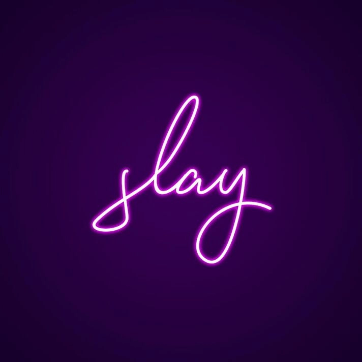 Slay Neon Sign for Motivational and Bold Spaces