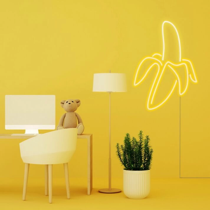 Banana Neon Sign for Fun and Whimsical Decor