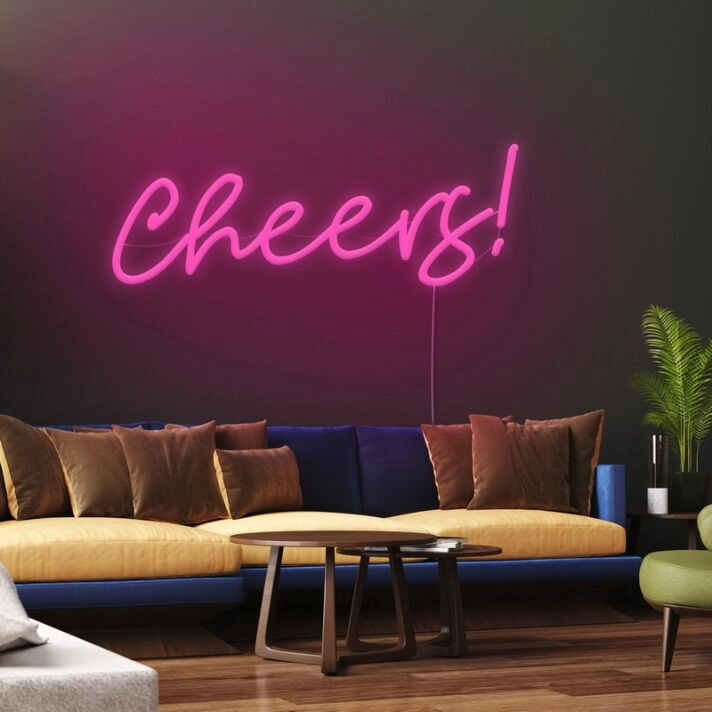 Cheers Neon Sign for Celebrations and Parties