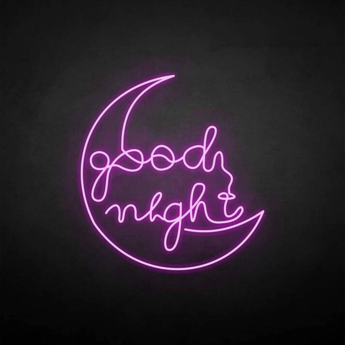 Good night' neon sign