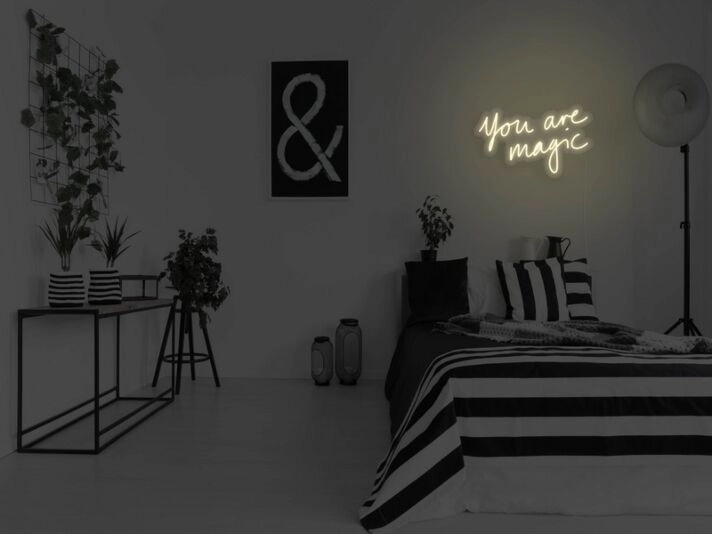 You Are Magic Neon Sign for Inspirational and Positive Spaces