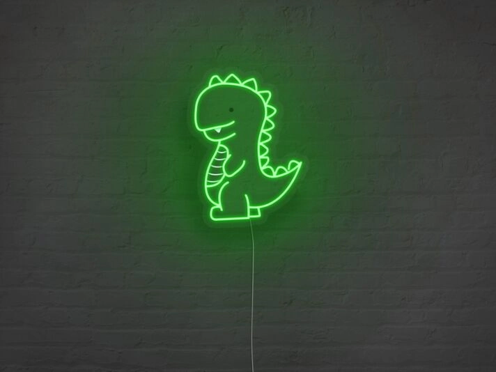 Dinosaur Neon Sign for Kids and Fun Spaces