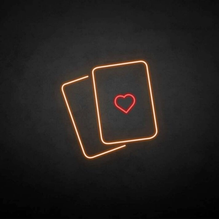 'Love Card' neon sign