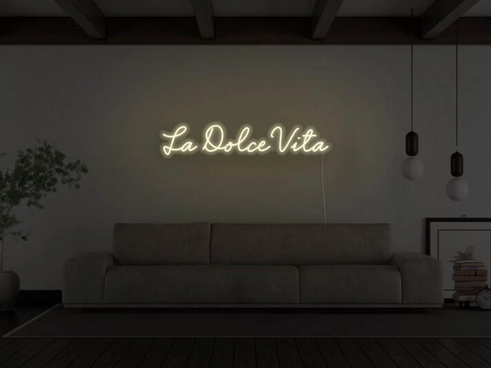 La Dolce Vita Neon Sign for Elegant and Stylish Decor